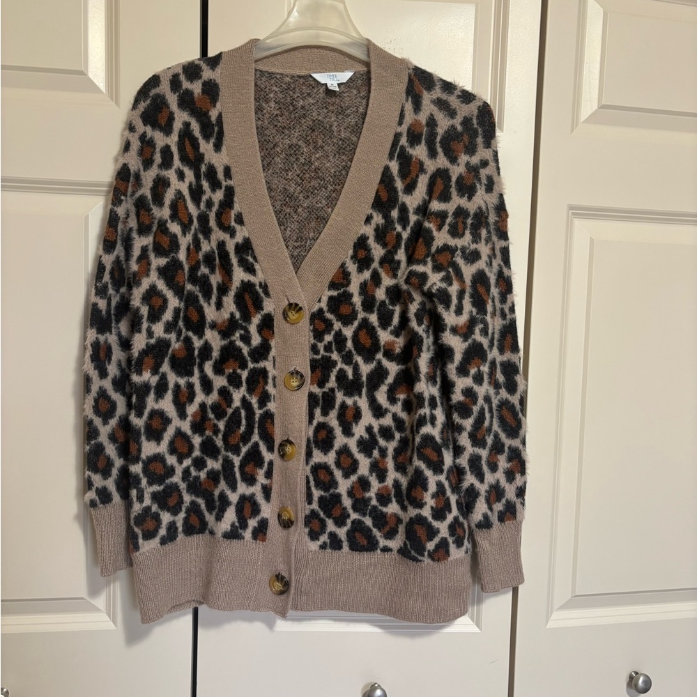 Time and Tru Animal Print Knit Sweater - Picture 2 of 9